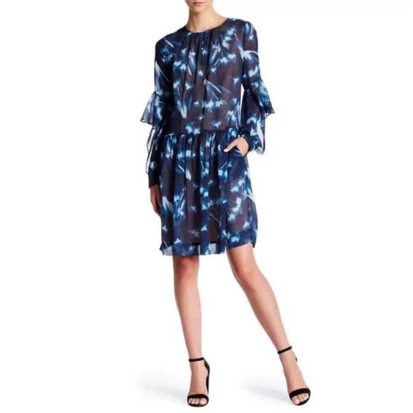 BCBG “Jeannie” Silk Chiffon Dress - Picture 1 of 7